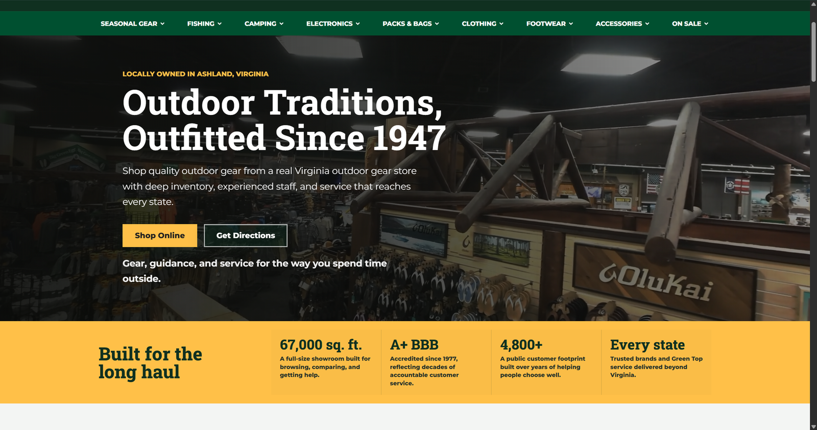 A marketing landing page built around footage shot on location, with trust signals and clear calls to action